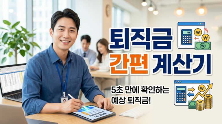 퇴직금 간편 계산기