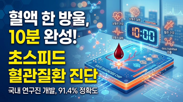 혈액 한 방울로 10분 만에 진단